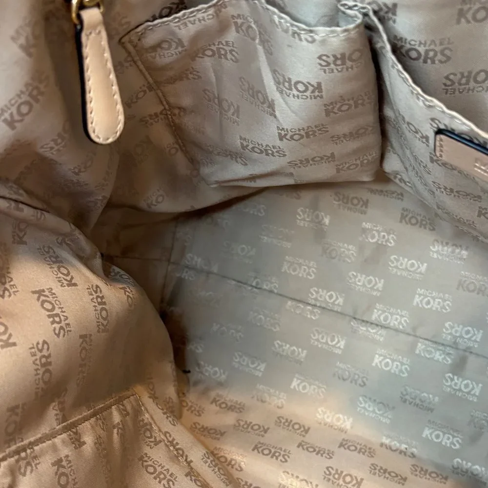 Michael Kors Bag Purse Handbag Leather Jet Set EW Pebbled Tote Bag Pocketbook